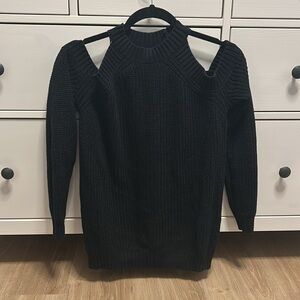 Black knit sweater